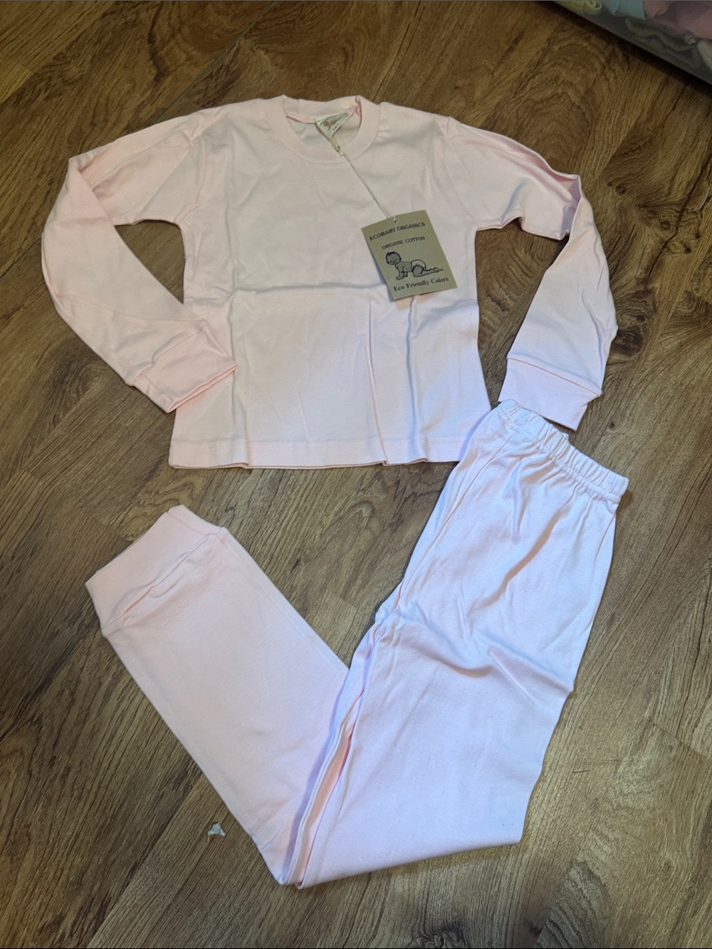 EcoBaby Kids 100% Organic Cotton Kids Pajamas - size 7/8 - NWT
